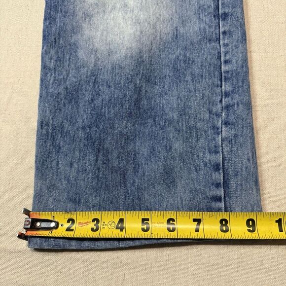 South Pole Jeans Mens 50x28 Faded Blue Y2K Stone Wash Distressed Hip Hop Stretch - Picture 7 of 7
